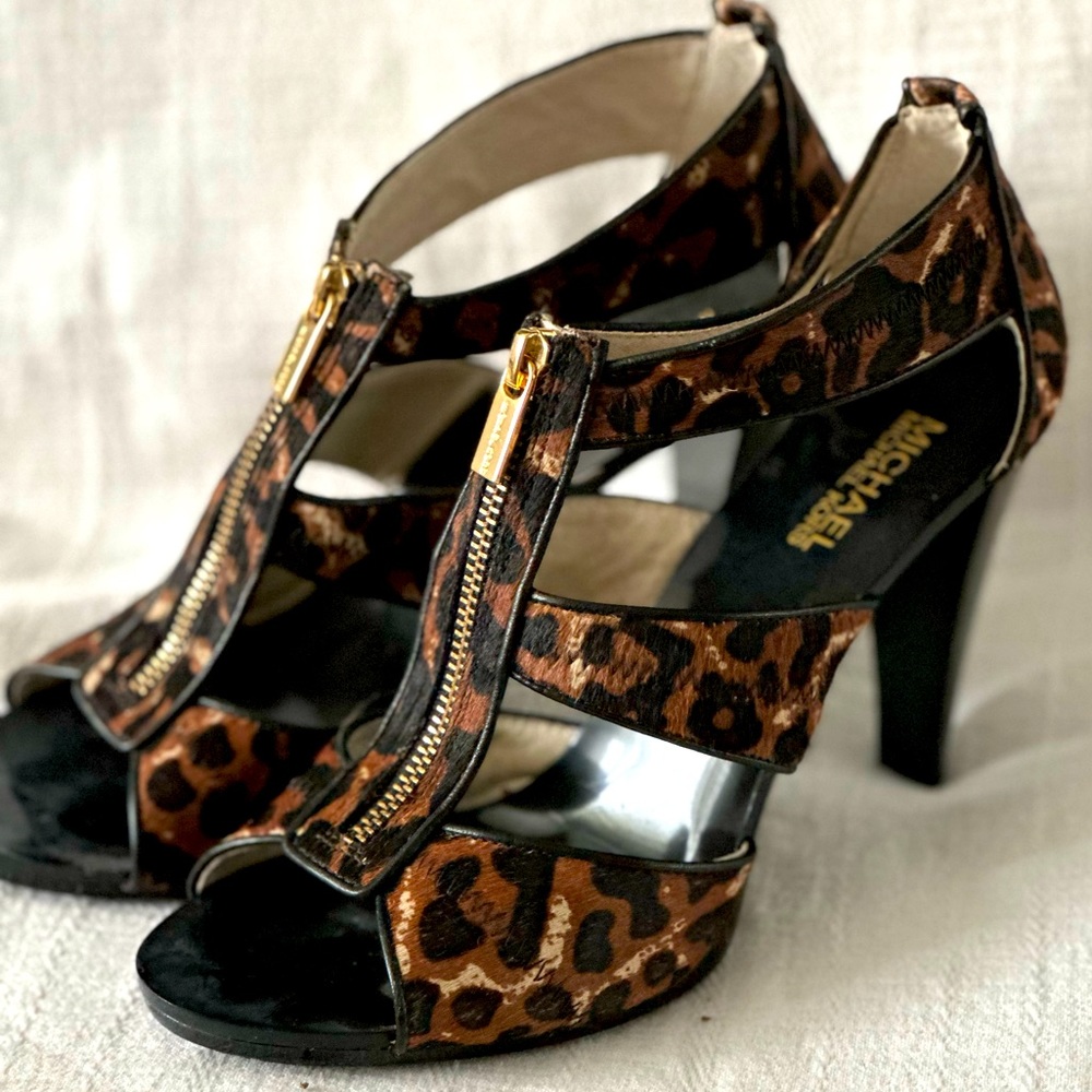 NEW Michael Kors leopard print heels. Never worn